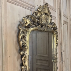 Mid-19th Century Italian Baroque Giltwood Mirror