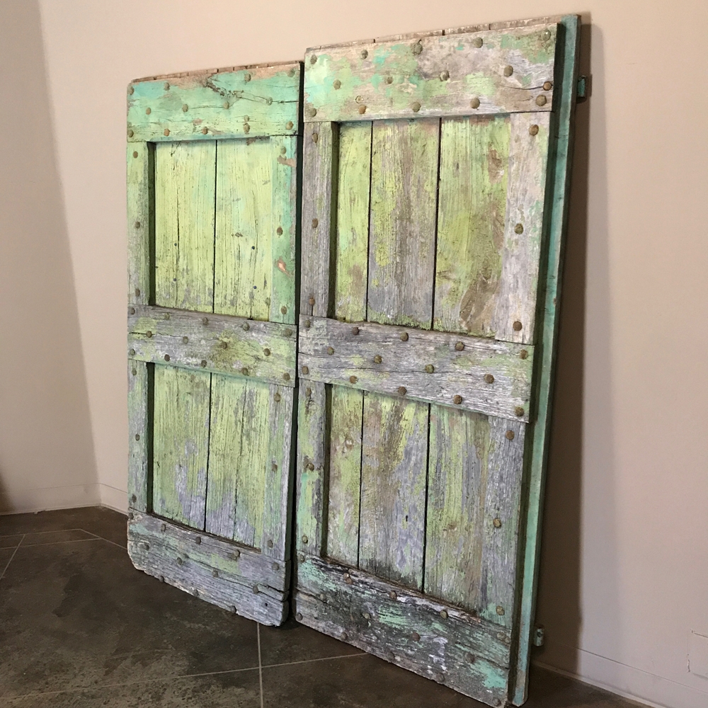 Pair 19th Century Rustic Italian Barn Doors From Tuscany Inessa Stewart S Antiques