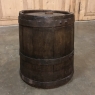 19th Century French Banded Oak Stave Barrel