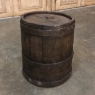 19th Century French Banded Oak Stave Barrel