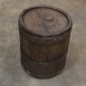 19th Century French Banded Oak Stave Barrel