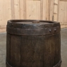 19th Century French Banded Oak Stave Barrel