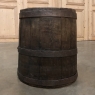 19th Century French Banded Oak Stave Barrel