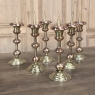 Rare Set of Six 18th Century Dutch Copper & Brass Candlesticks