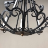 Antique Country French Hand Forged Wrought Iron Chandelier