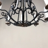 Antique Country French Hand Forged Wrought Iron Chandelier