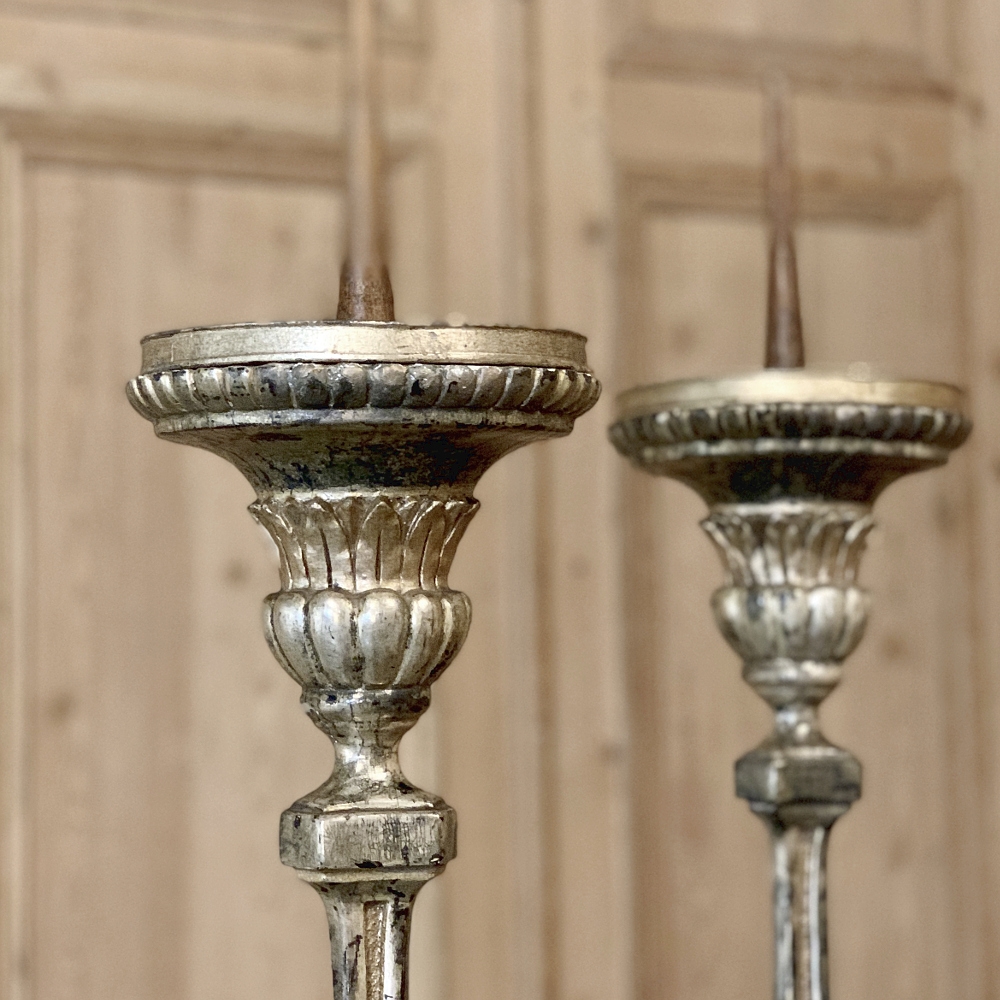 Italian renaissance gilt altar candlesticks 1