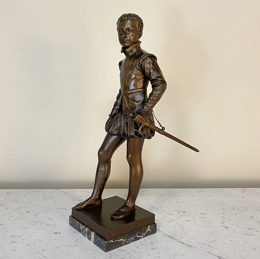 19th Century French Bronze Young Henri