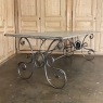 19th Century Door converted to Wrought Iron Dining Table