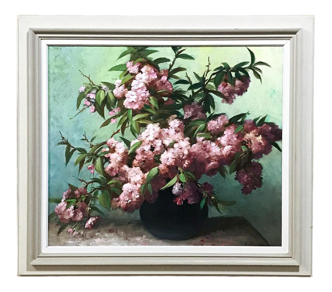 Framed Oil Paint Floral outlets