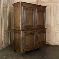 18th Century Rustic Country French Buffet a Deux Corps