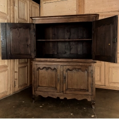 18th Century Rustic Country French Buffet a Deux Corps