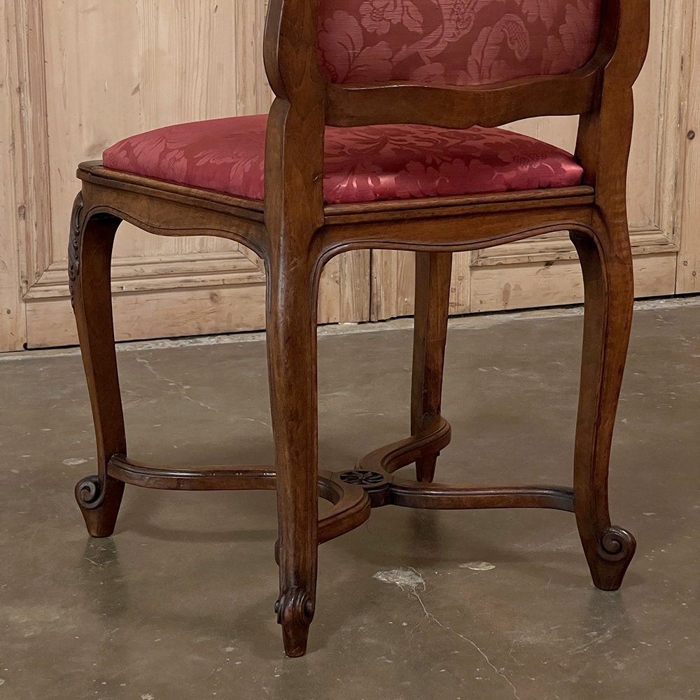 French louis xv walnut side chairs 5
