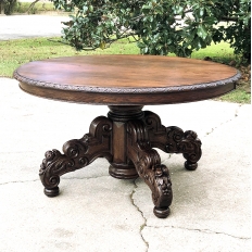 Mid-19th Century French Renaissance Oval Center Table