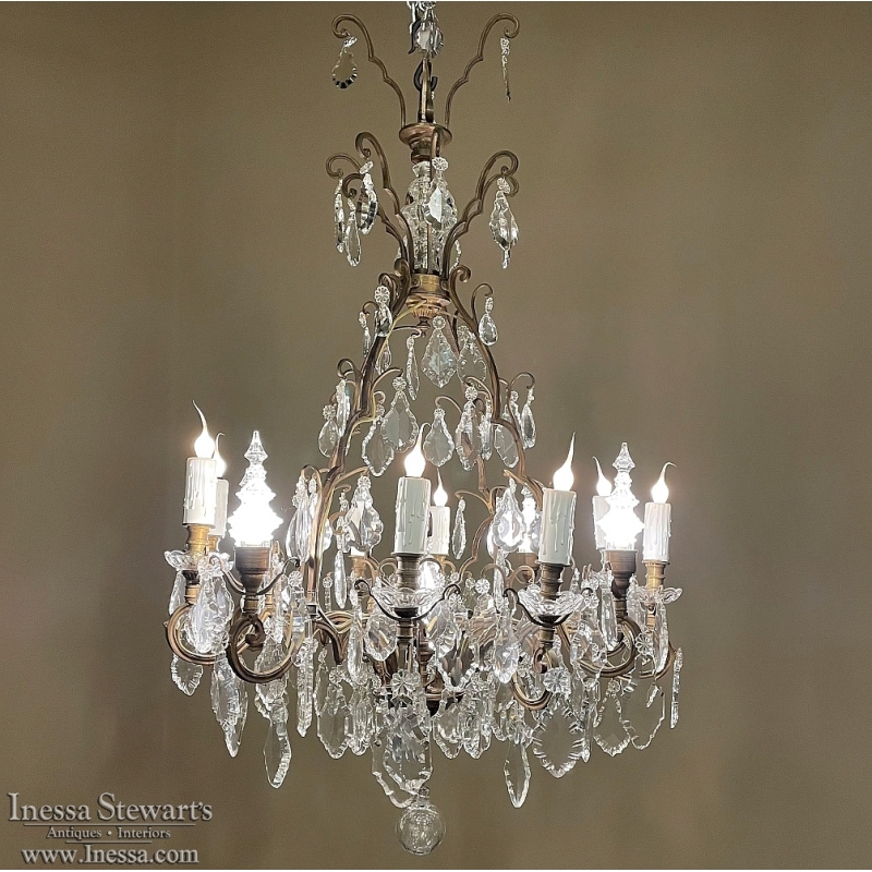 Valencia Crystal & Brass Chandelier