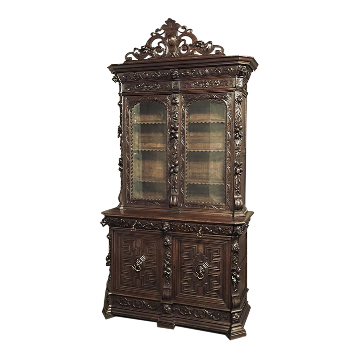 19th Century Renaissance Revival Bookcase