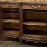 Grand French Louis XIV Serpentine Solid Walnut Buffet