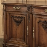 Grand French Louis XIV Serpentine Solid Walnut Buffet