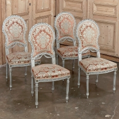 French louis xvi striped arm chairs 1