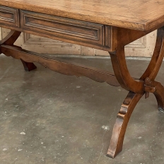 Antique Rustic Dutch Inlaid Writing Table