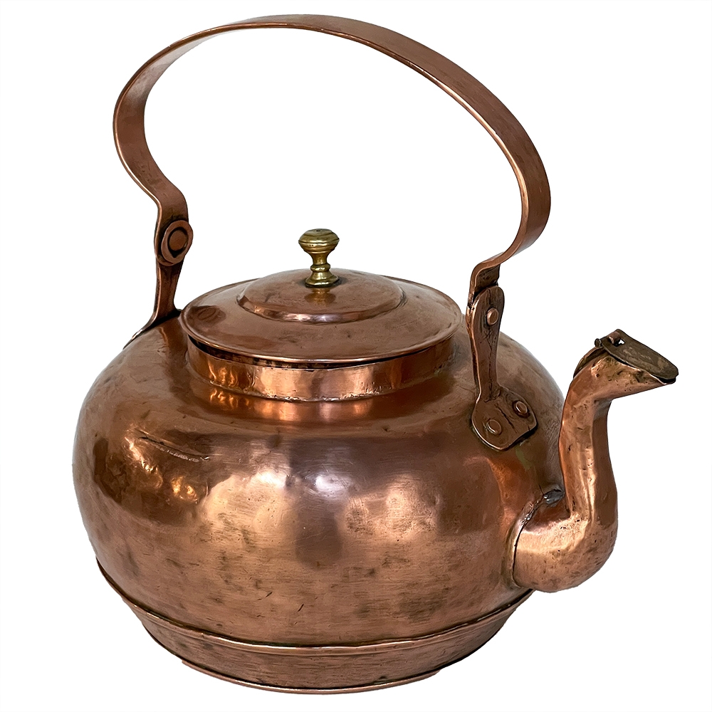 Engraved Copper Kettle Handmade Copper Tea Pot Stovetop Tea 