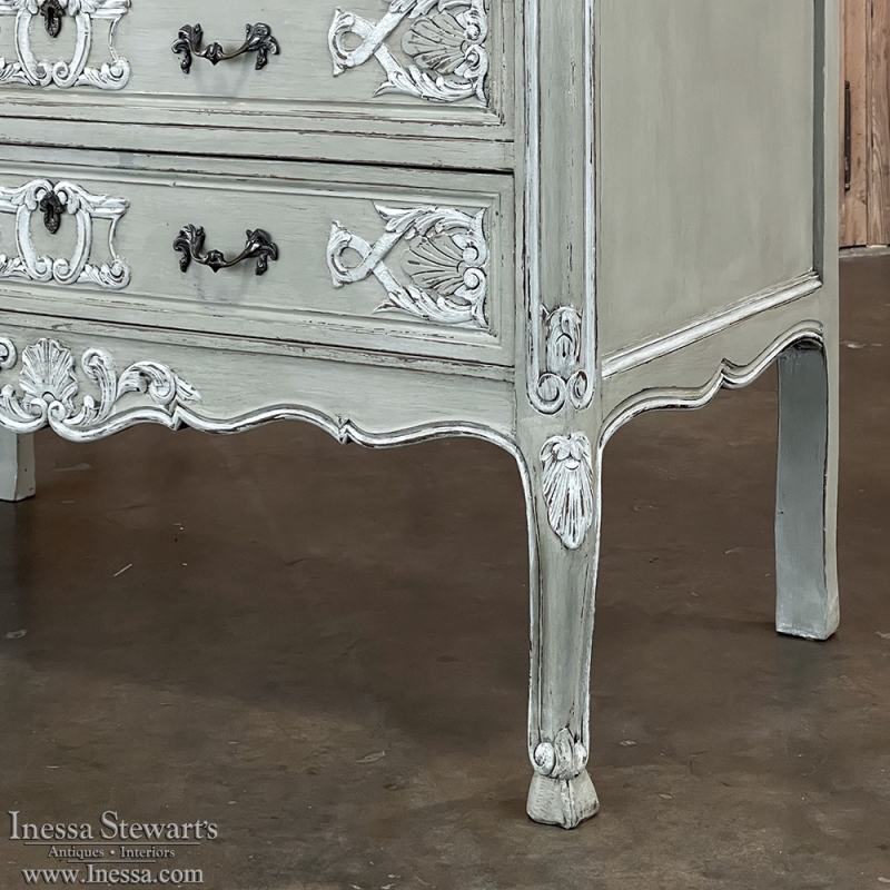 Antique Country French Painted Commode