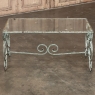 Belle Epoque Period French Painted Wrought Iron & Glass Coffee Table