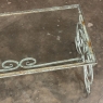 Belle Epoque Period French Painted Wrought Iron & Glass Coffee Table