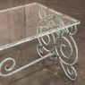 Belle Epoque Period French Painted Wrought Iron & Glass Coffee Table