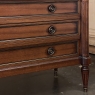 Antique French Louis XVI Mahogany Commode with Carrara Marble Top