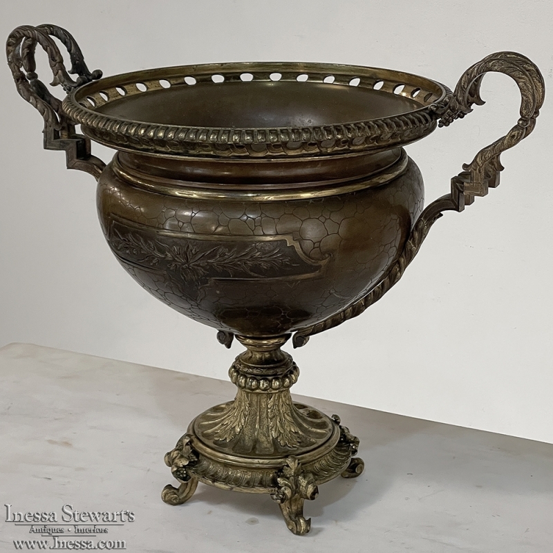 19th Century Bronze Neoclassical Jardiniere