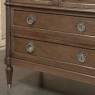 19th Century French Louis XVI Mahogany Commode with Carrara Marble Top