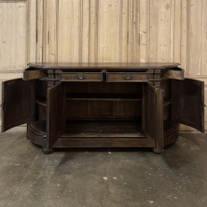 19th Century French Walnut Neoclassical Buffet with Four Seasons