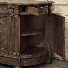 19th Century French Walnut Neoclassical Buffet with Four Seasons