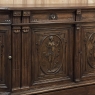 19th Century French Walnut Neoclassical Buffet with Four Seasons