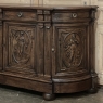 19th Century French Walnut Neoclassical Buffet with Four Seasons