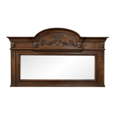 French louis xvi style bow knot pediment giltwood wall mirror