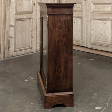 19th Century French Empire Revival Inlaid Walnut Vitrine