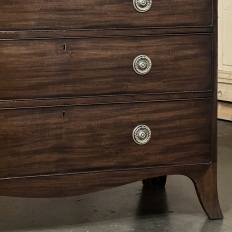 Antique English Mahogany Veneer Chest of Drawers