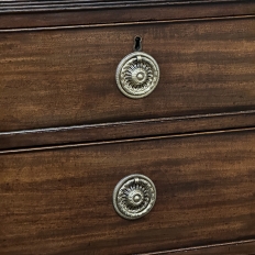 Antique English Mahogany Veneer Chest of Drawers