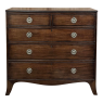 Antique English Mahogany Veneer Chest of Drawers