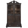 19th Century Dutch Hand Carved Walnut Vitrine by Horrix