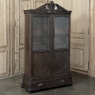 19th Century Dutch Hand Carved Walnut Vitrine by Horrix