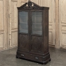 19th Century Dutch Hand Carved Walnut Vitrine by Horrix