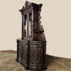 19th Century French Renaissance Two-Tiered Bookcase ~ Bibliotheque