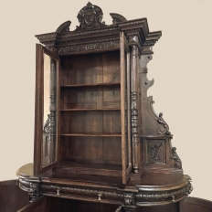 19th Century French Renaissance Two-Tiered Bookcase ~ Bibliotheque