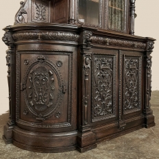 19th Century French Renaissance Two-Tiered Bookcase ~ Bibliotheque