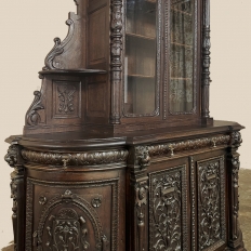 19th Century French Renaissance Two-Tiered Bookcase ~ Bibliotheque