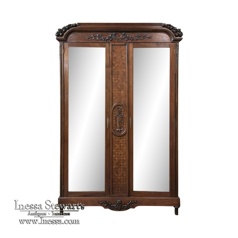 Antique French Louis XVI Walnut Armoire ~ Wardrobe