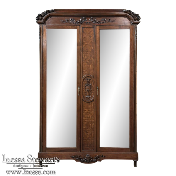 Antique French Louis XVI Walnut Armoire ~ Wardrobe